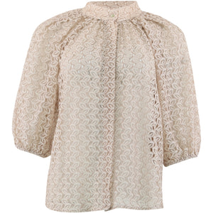 CONTINUE BLOUSE SIA LATTE NOUGAT