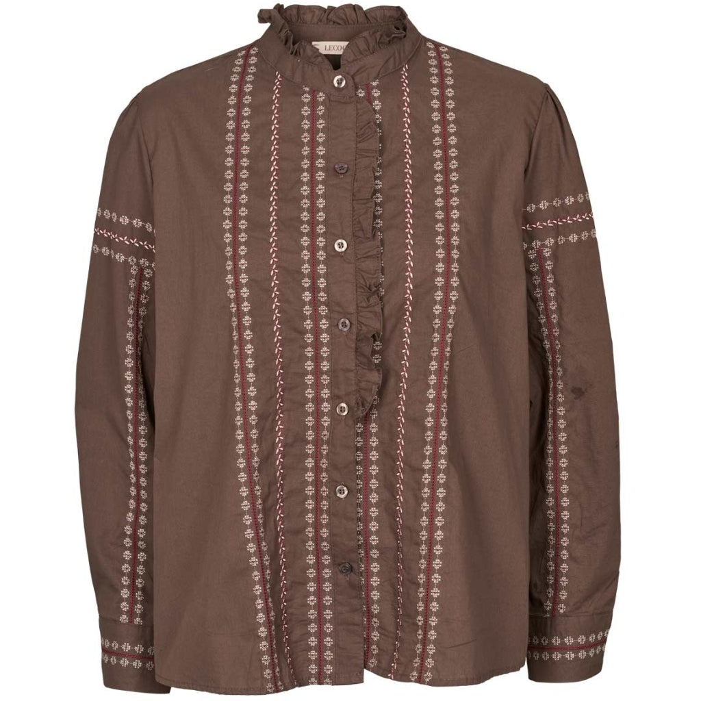 LECOCO BLOUSE CLARA CHOCO