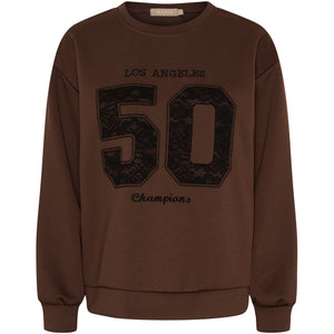 MARTA SWEAT SHIRT BRUN/SORT