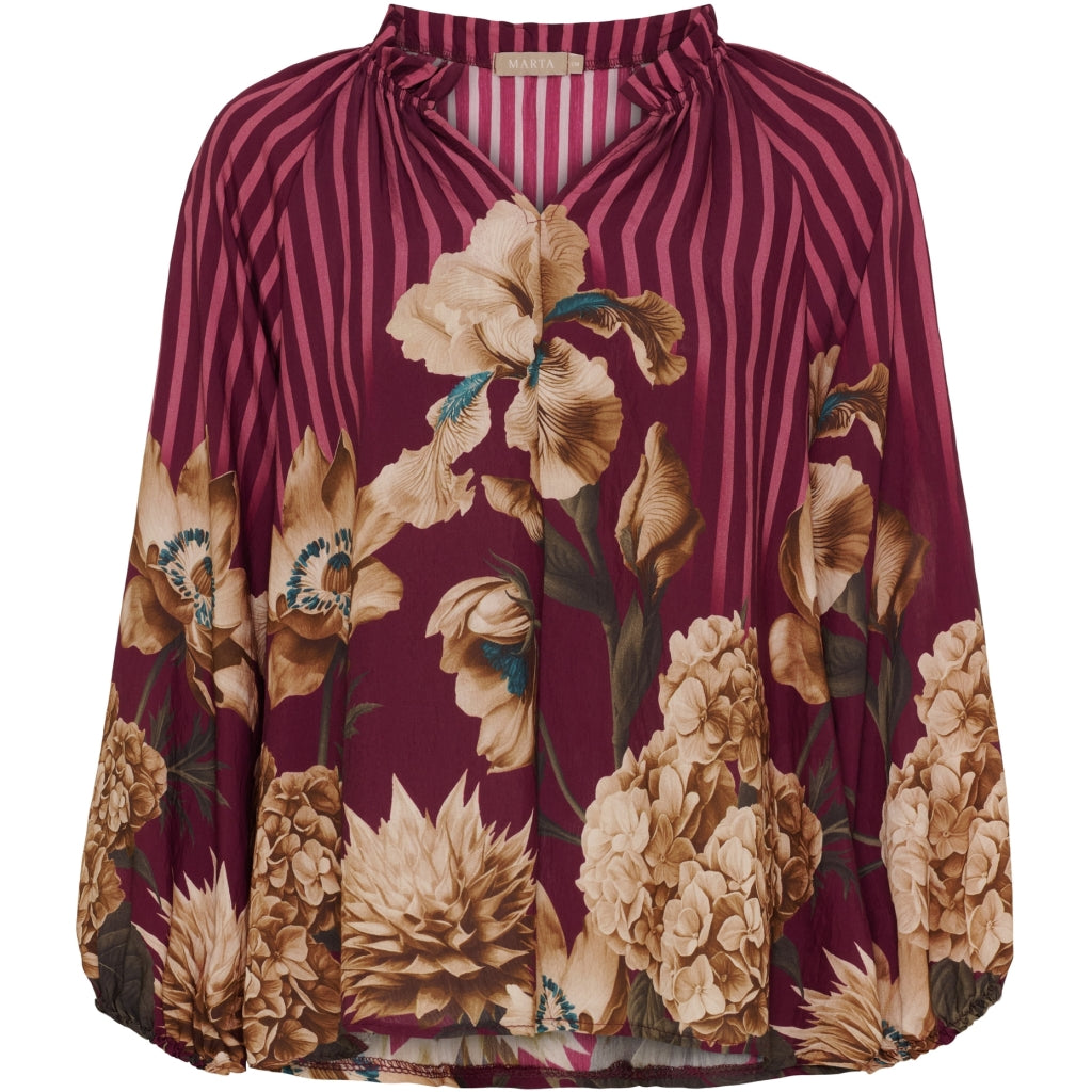 MARTA BLOUSE 003B BORDEAUX