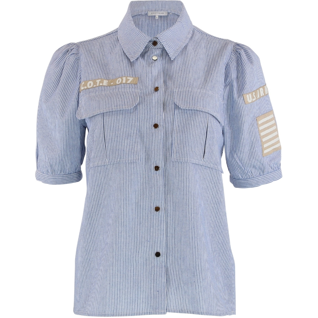 CONTINUE BLOUSE MILLI STRIPE PATCH