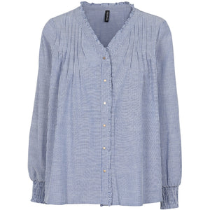 PREPAIR BLOUSE MACY BLUE/WHITE