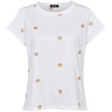 Indlæs billede til gallerivisning DEFINE T-SHIRT SIGNE WHITE/GOLD
