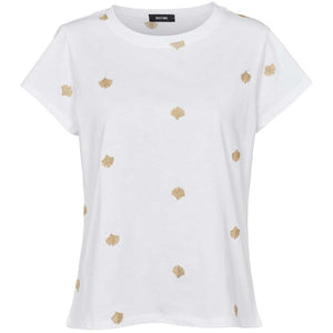 DEFINE T-SHIRT SIGNE WHITE/GOLD