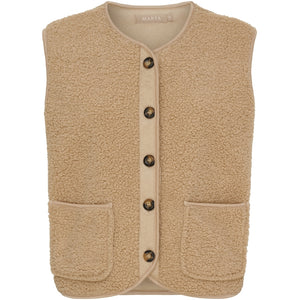 MARTA PLYS VEST CAMEL 25172