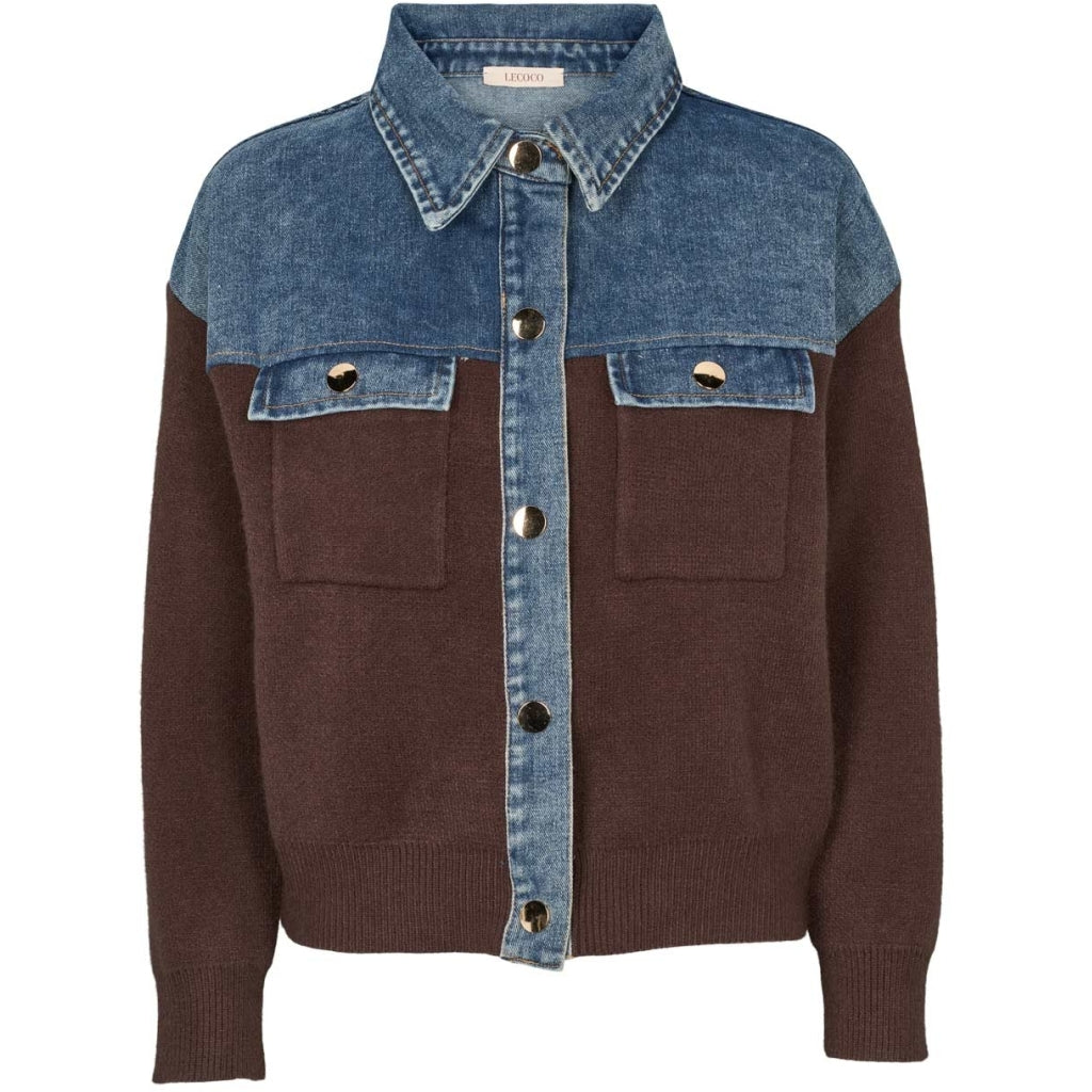 LECOCO JAKKE LEA CHOCO/BLUE