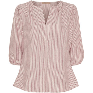 MARTA BLOUSE STRIB PINK 7516