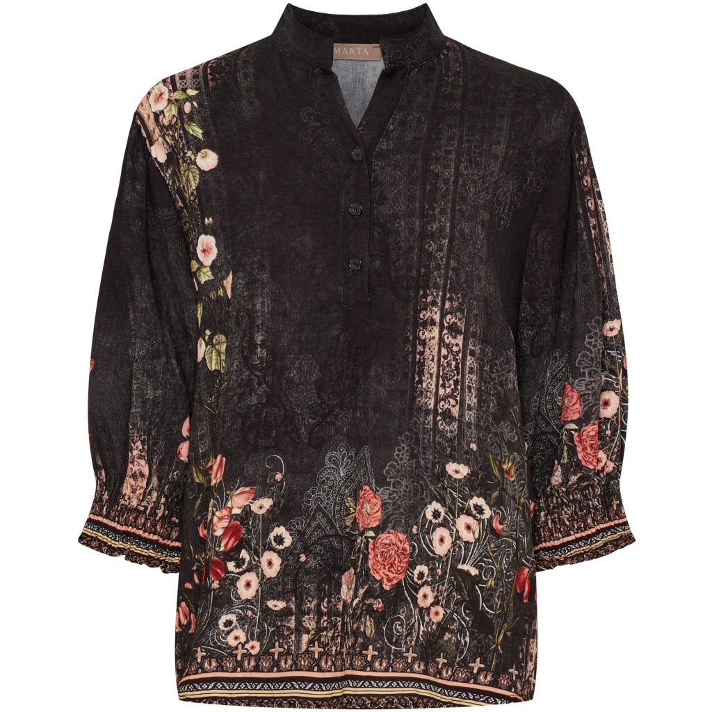 MARTA BLOUSE NERO 7527