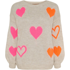 MARTA BLOUSE 64023 BEIGE/PINK/ORANGE