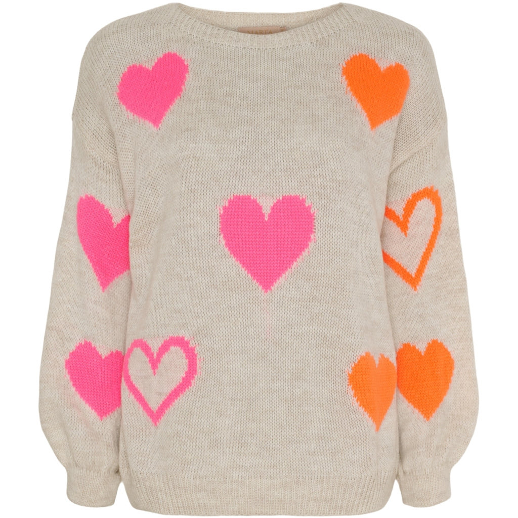 MARTA BLOUSE 64023 BEIGE/PINK/ORANGE