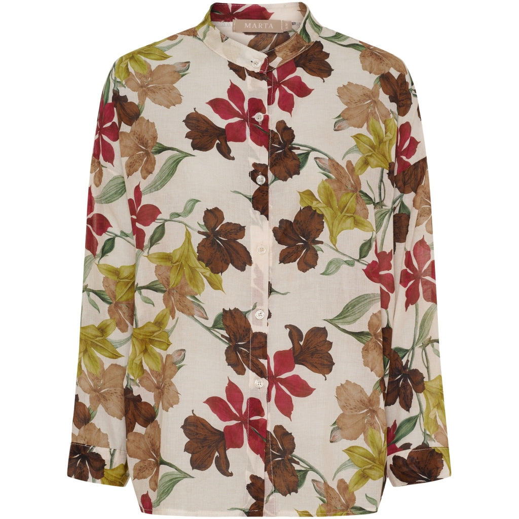 MARTA SHIRT BEIGE FLOWER 258920