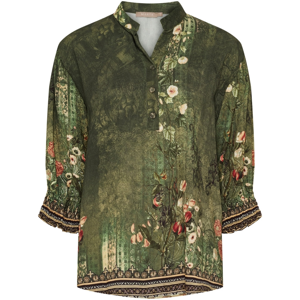 MARTA BLOUSE ARMY 7527