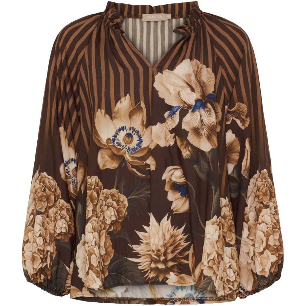 MARTA BLOUSE 003B BRUN