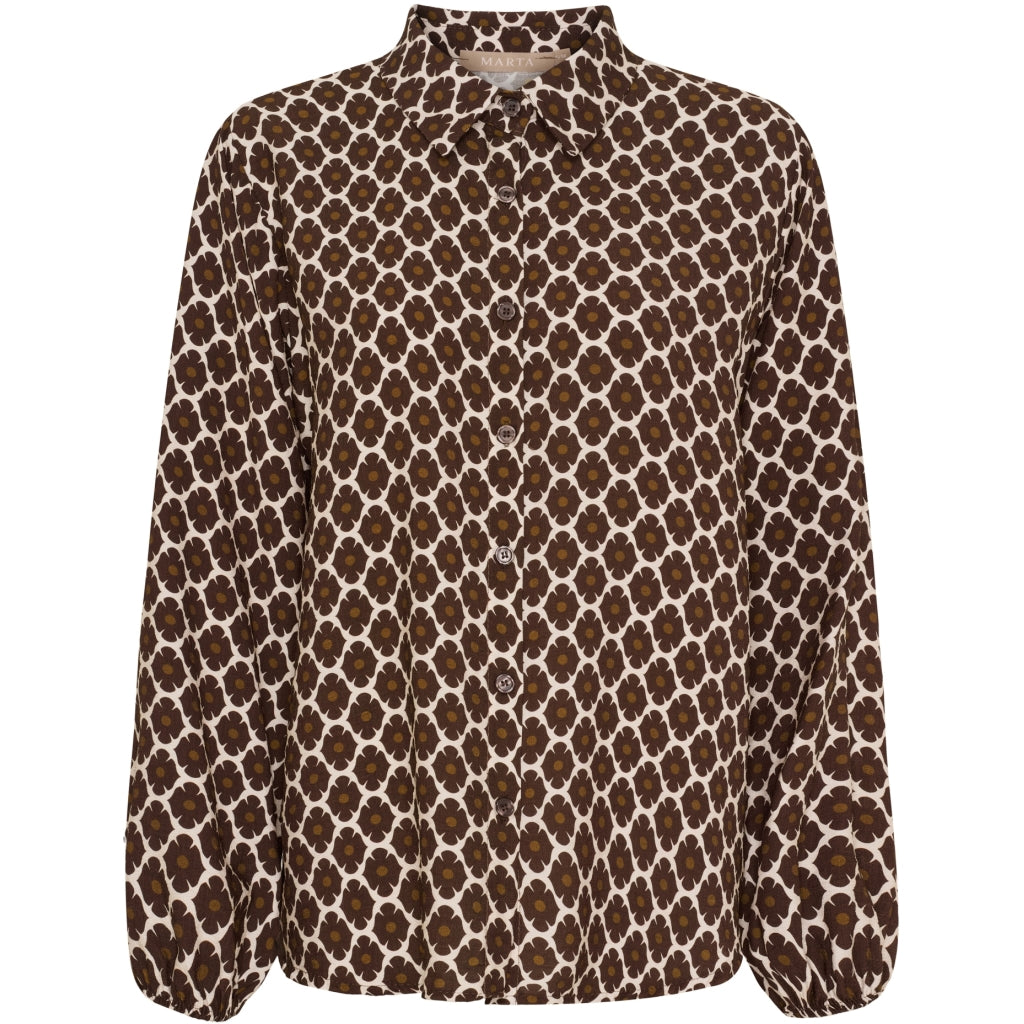 MARTA SHIRT BROWN 7706