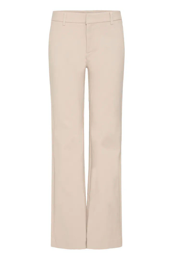 PULZ BINDY PANT BOOTCUT STRING BEIGE 50207207