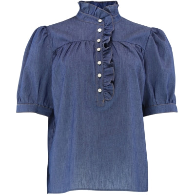 CONTINUE BLOUSE ARIANA CHAMBRE SS DARK BLUE