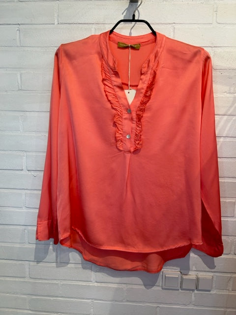 BOHO LOVE BLOUSE ORANGE/CORAL