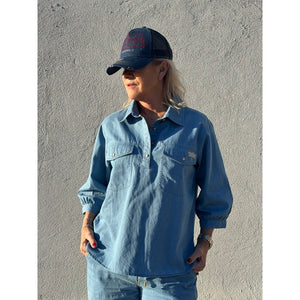 GASPAR DEMIN SHIRT OSLO LIGHT BLUE