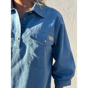 GASPAR DEMIN SHIRT OSLO LIGHT BLUE