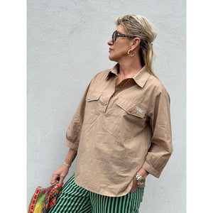 GASPAR SHIRT OSLO DARK SAND