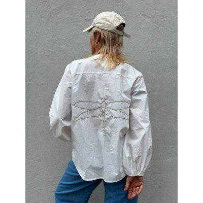 GASPAR POPLIN SHIRT LÆSØ WHITE 2501342