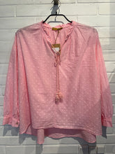 Indlæs billede til gallerivisning BOHO LOVE BLOUSE ROSA MED PRIKKER
