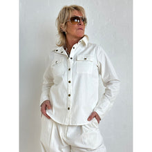 Indlæs billede til gallerivisning CASPAR LYON CANVAS SHIRT WHITE
