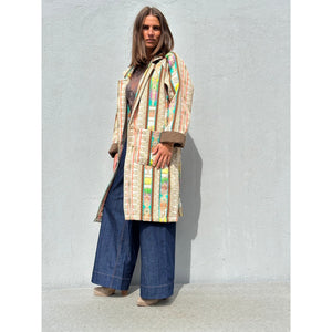 GASPAR COAT BRUXELLE MULTI COLOUR
