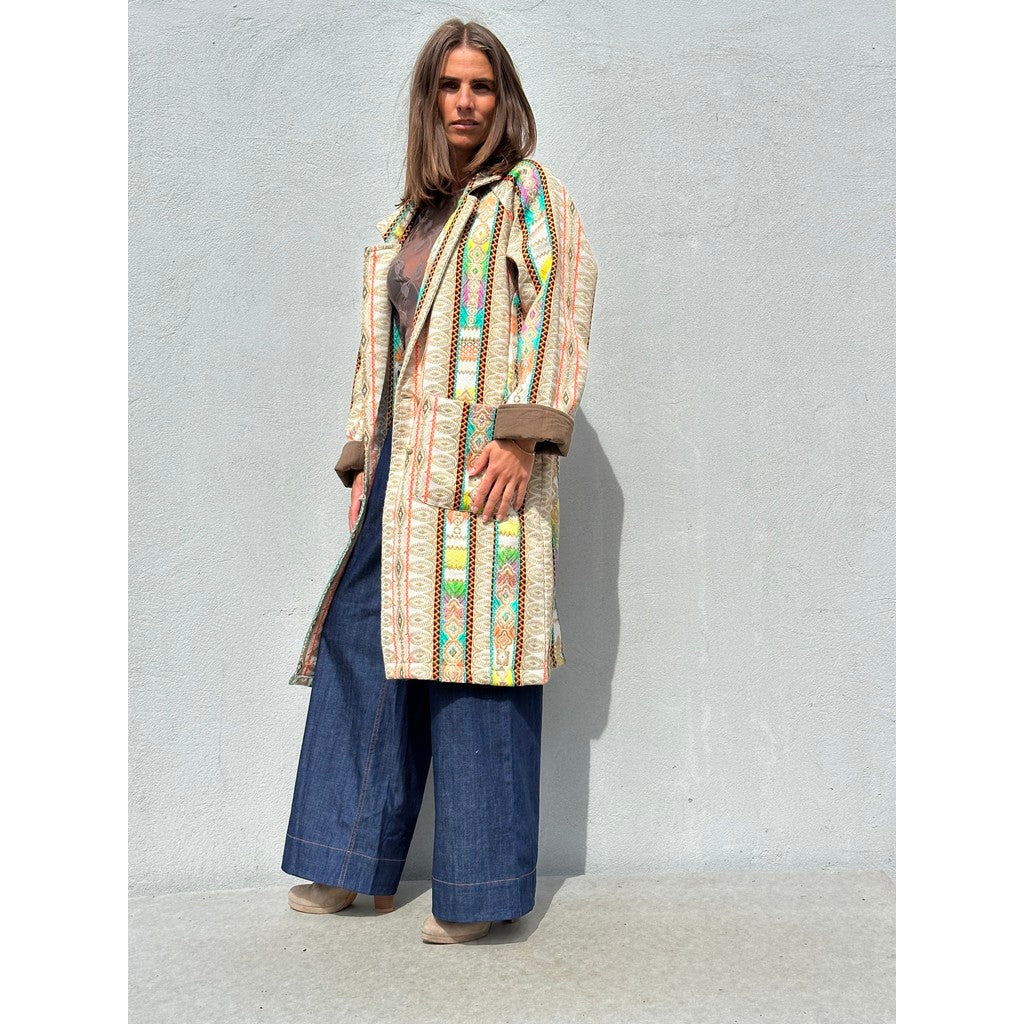 GASPAR COAT BRUXELLE MULTI COLOUR