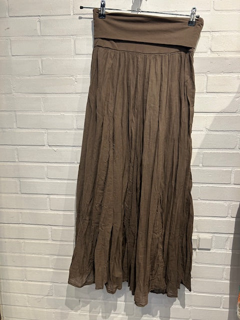 QNUZ SKIRT MELLEM BRUN