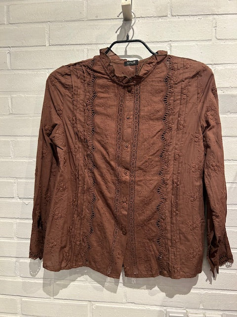 QNUZ BLOUSE BROWN