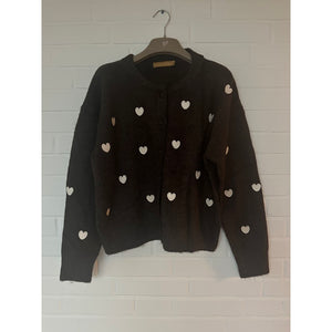 BOHO LOVE HJERTE CARDIGAN BROWN