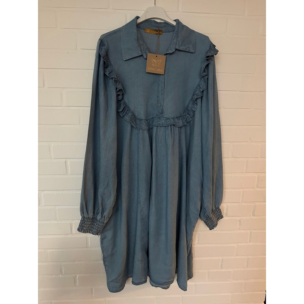 BOHO LOVE DRESS COWBOY LIGHT BLUE
