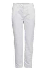 PULZ PANT CLARA SKINNY LEG WHITE