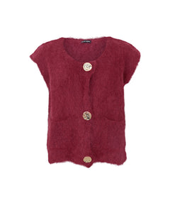 BLACK COLOUR VEST 1217 PLUM