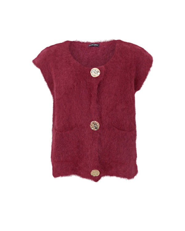 BLACK COLOUR VEST 1217 PLUM
