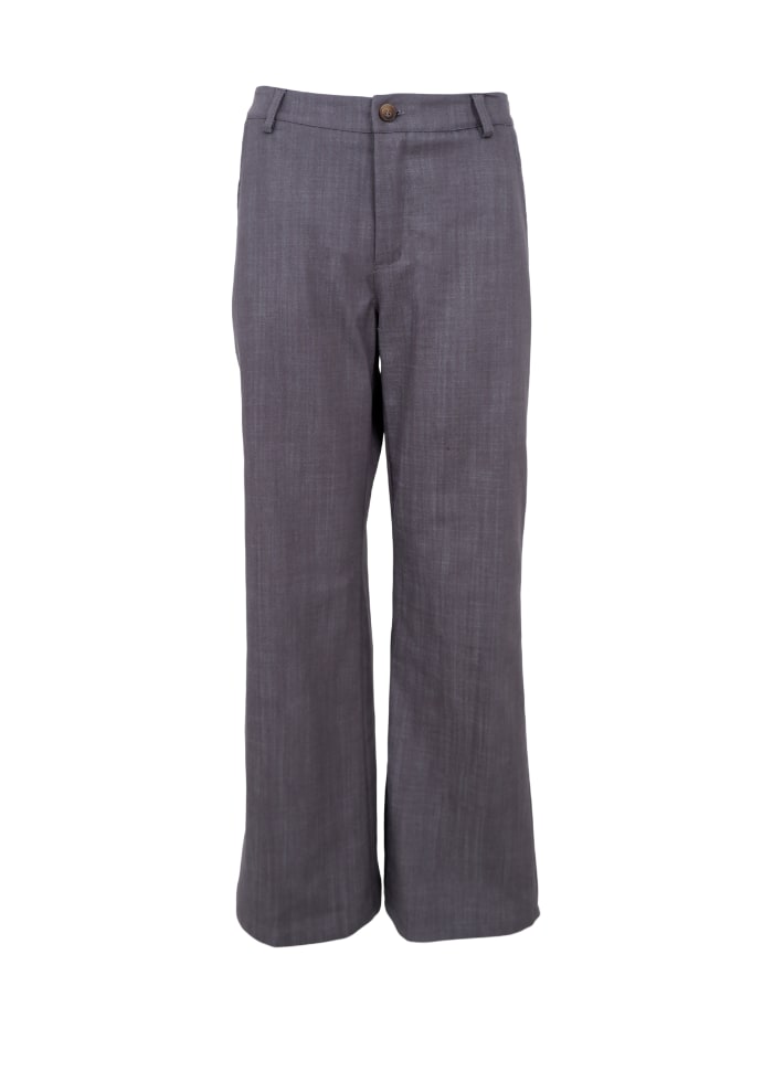 BLACK COLOUR BOX PANT GREY 40310