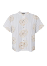 Indlæs billede til gallerivisning BLACK COLOUR LOOSE SHIRT BLANCA CREME 41193
