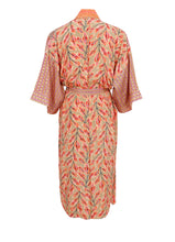 Indlæs billede til gallerivisning BLACK COLOUR LUNA MULTI LONG KIMONO ORANGE 39148
