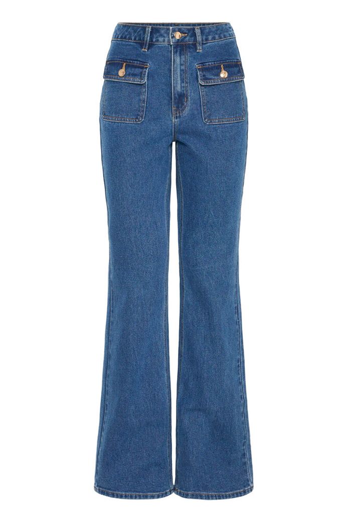 PULZ JEANS CHEL BOOTCUT LEG 50209175 MEDIUM BLUE