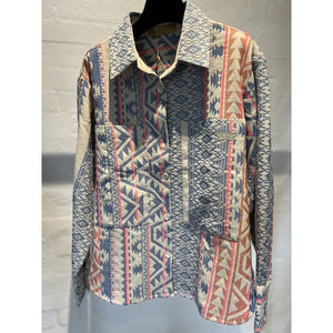 GASPAR MALMØ JACQUARD SHIRT CHALK