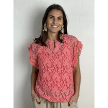 Indlæs billede til gallerivisning GASPAR ZANZIBAR BLONDE TOP PINK/CORAL
