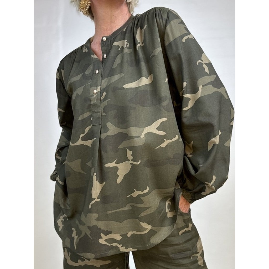 GASPAR BLOUSE LÆSØ CAMOFLAGE