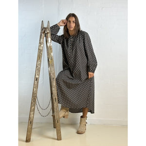 GASPAR DRESS LUNA DOT GREY DOT