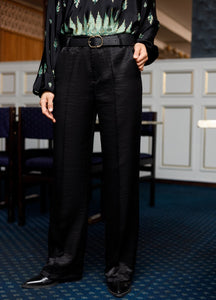 BLACK COLOUR SHERYL PANT 40776 BLACK SHINY