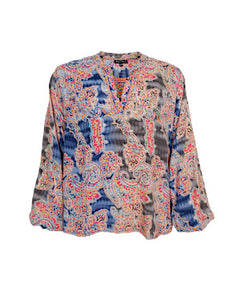 BLACK COLOUR LUNA BLOUSE CASMERE MIX 39208