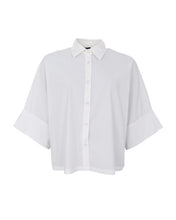 Indlæs billede til gallerivisning BLACK COLOUR DAVINA LOOSE SHIRT WHITE 41055
