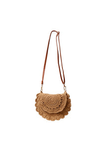 BLACK COLOUR CROCKET MINI BAG