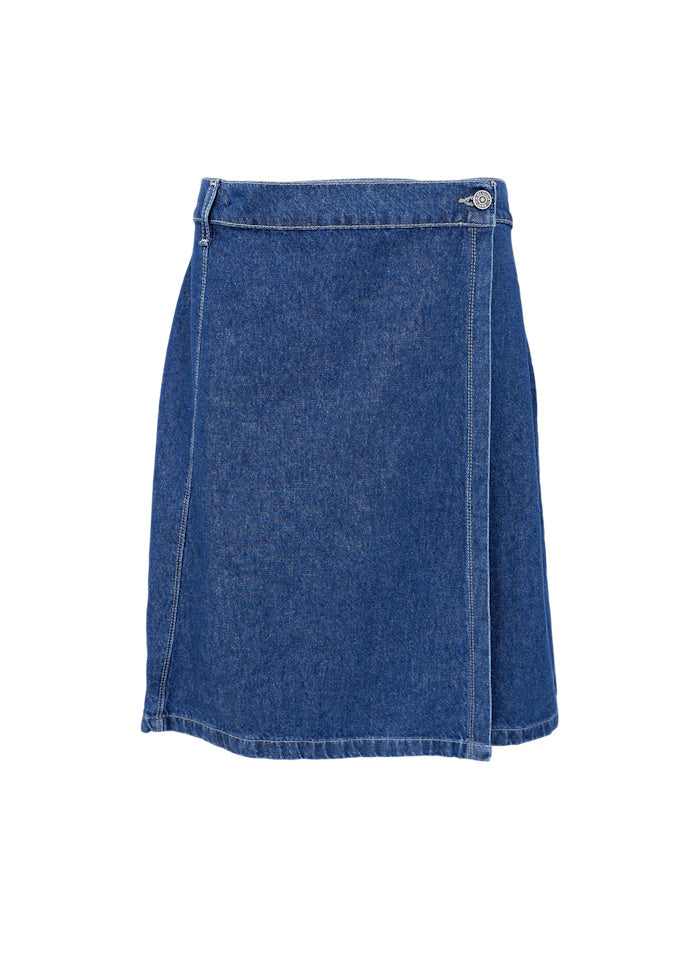 BLACK COLOUR SHORT WRAP SKIRT RAY 40788