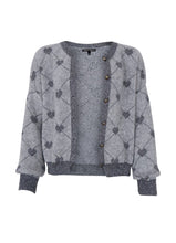 Indlæs billede til gallerivisning BLACK COLOUR HIYA CARDIGAN LIGHT GREY 1188
